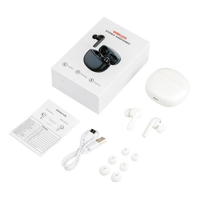 fast delivery handsfree wireless earphone headphones tws earbuds with mic