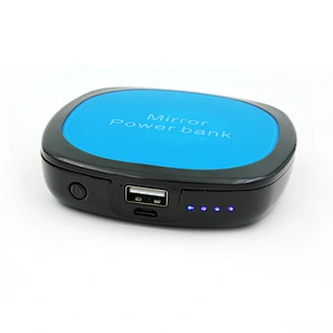 Square Mirror Power Bank 4000mAh Portable lady Make Up Charger
