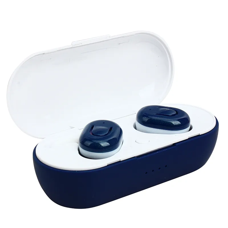 2019 stereo earphones mini tws wireless earphone ear hook with charging case