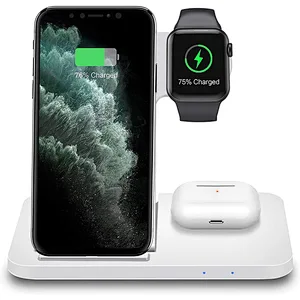 3 in I 15W Wireless Charging Station Fast Charge for IPhone IWatch Airpods