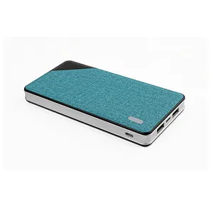OEM Powerbank Colorful Wireless Power Bank Thin Multicolor Square Powerbank Phone Size Fabric Wireless Charger 8000mah