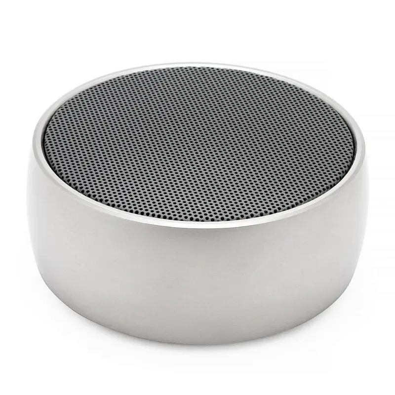 Promotion portable mini round deep bass led wireless speaker