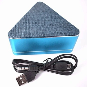 Promotional Triangle Shape Fabric Grill Cloth Wireless Speaker