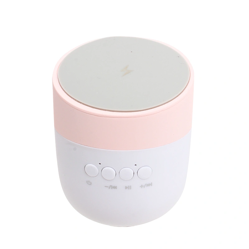 Wholesale OEM speaker QI BT cup bottle shape speaker high quality Compact 3 in 1mini phone charger holder mini wireless speaker