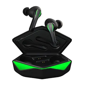 Portable Low Latency tws True Wireless Bluetooth Earphone Led Light Game Headphone Earbuds For PS 4