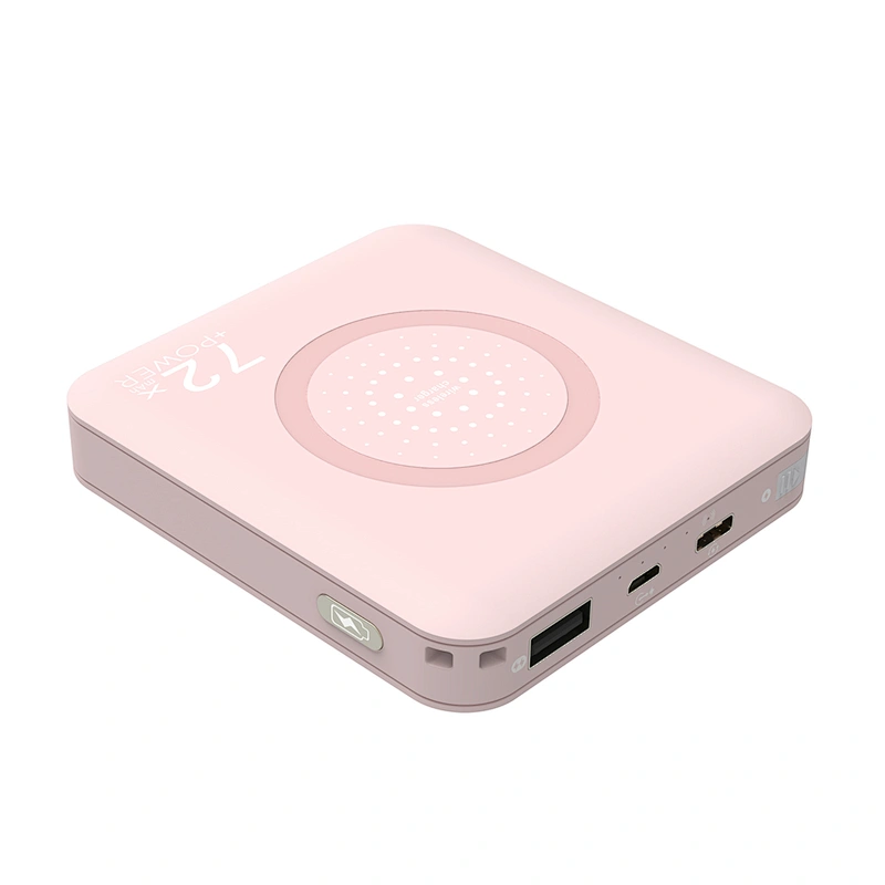 With Charging Cable Square Wireless Charger 7200mah Power Bank