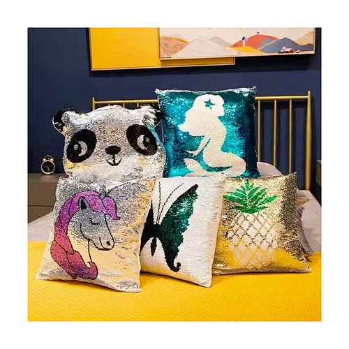 Sequin positioning embroidery Pillow cover decorative pillow