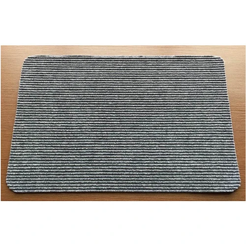 china wholesale elegant macrame cheap anti-slip polyester single ribbed door mat