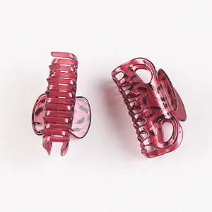 2021 Hot Sale Classic  Fashion Hair Accessaries Big Banana Acrylic Leopard Print Hair Claw Clips