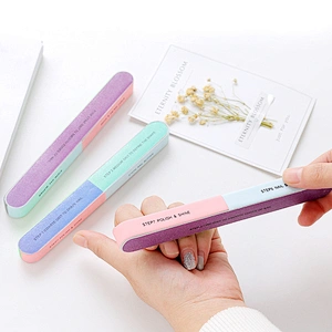 OEM cheap price Buffer Block Nail Buffering Files 7 Steps private label two colors nail file with logo