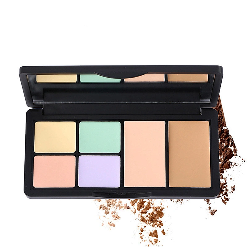 Hot selling 6 color professional private label concealer eye and lip repair concealer cosmetic make-up tray
