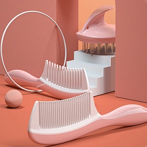 Guaranteed Quality Unique Hair Straightener Glitter Wide Tooth Comb Custom Logo