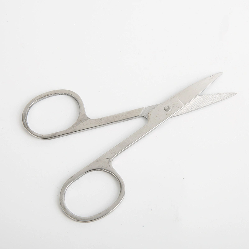 Hot selling professional beauty professional black stainless steel eyebrow scissors