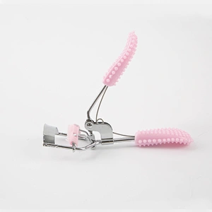 Wholesale Professional Make up tool Mini Custom Pink Eyelash Curler For Woman and Girls