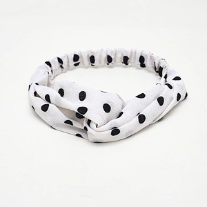 Women Hair Accessories Wave Point Headbands Cross Knot Elastic Hair Bands Girls Makeup HeadBand