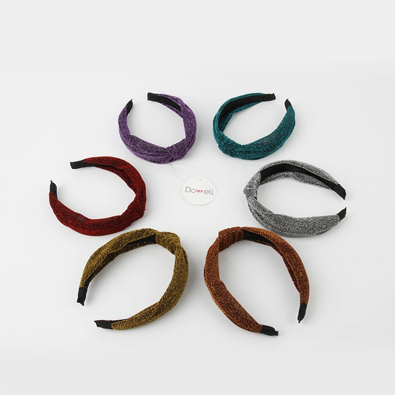 2021 Design Hairband Solid Colorful Twisted Knotted Hair Band Wrap Women Headband