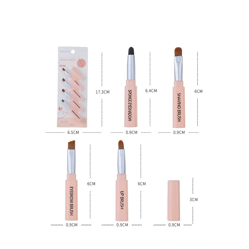 2021guaranteed Quality nylon 4 Sets Cleanersets of Mini Makeup Brushes