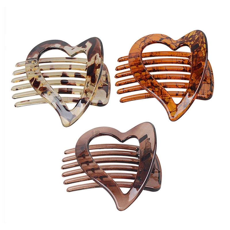 2021 New Fashion Large Size Hair Accessories Classic Style Leopard Geometric Hair Pins