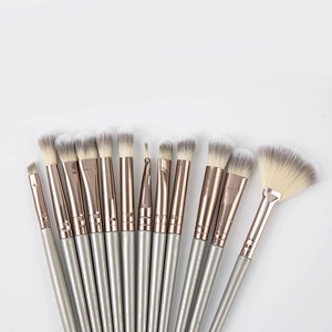 12 Pcs makeup Brush Set  Premium Synthetic Fabrics  Makeup Brushes 3 colors