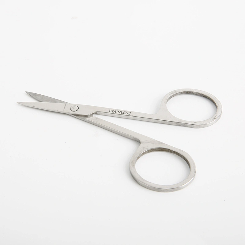 Small Custom Logo Stainless Steel Professional Beauty Care Tool Eyebrow Scissors Manicure Scissors