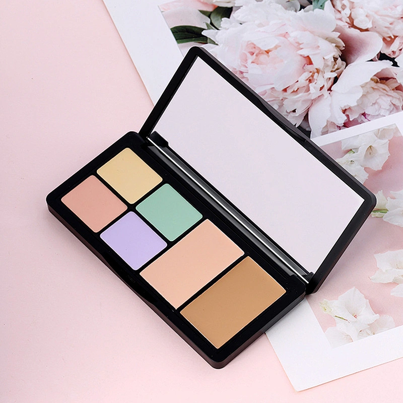 Hot selling 6 color professional private label concealer eye and lip repair concealer cosmetic make-up tray