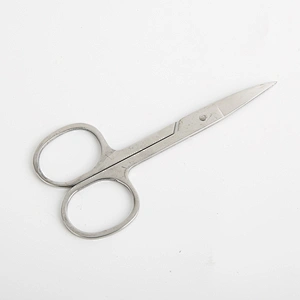 Hot selling professional beauty professional black stainless steel eyebrow scissors