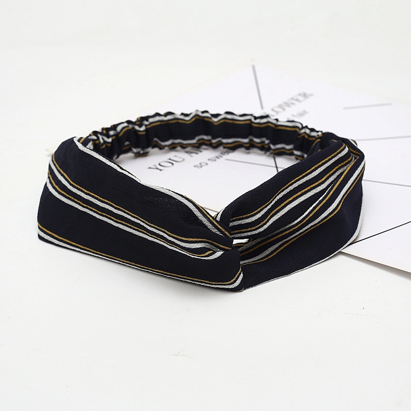 Women headwrap Knotted cross cloth art Hairband Hair accessories Elastic makeup Colorful headband headband