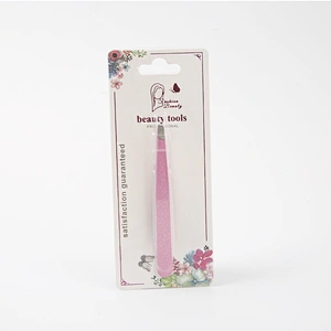 High Quality Customized Color Stainless Steel Eyelash Tweezers Professional Eyebrow Tweezers