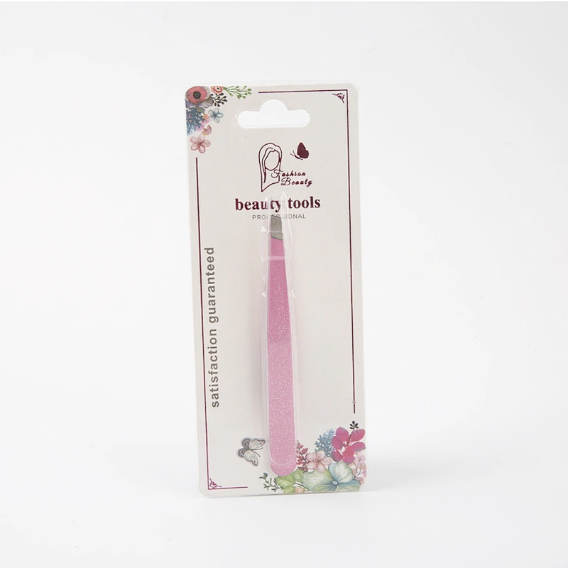 High Quality Customized Color Stainless Steel Eyelash Tweezers Professional Eyebrow Tweezers