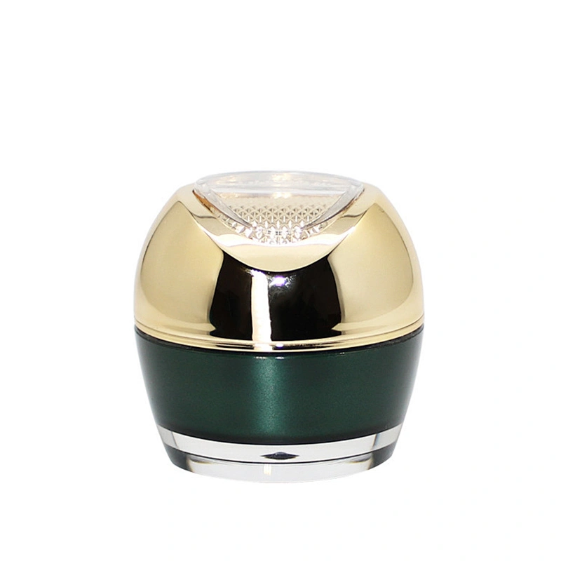 Wholesale Skin Care Packaging 50g Black Cosmetic Container Glass Cream Empty Jars and Bottles