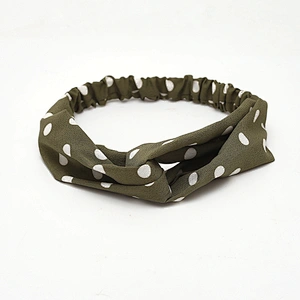 Women Hair Accessories Wave Point Headbands Cross Knot Elastic Hair Bands Girls Makeup HeadBand