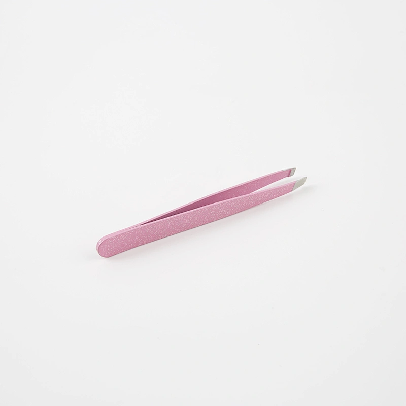 High Quality Customized Color Stainless Steel Eyelash Tweezers Professional Eyebrow Tweezers