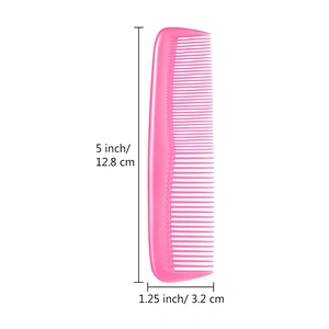 More Than 6 Colors Colorful Hair Combs Set  Thick Tooth Traditional Design plastic hair comb