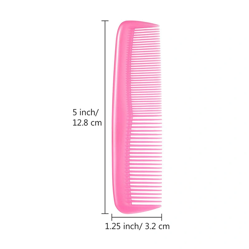 More Than 6 Colors Colorful Hair Combs Set  Thick Tooth Traditional Design plastic hair comb