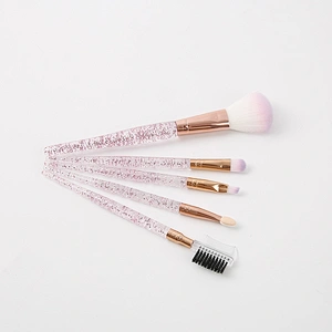 8 PCS Make-up Brushes Set Crystal Handle Cosmetic Brushes Eyeshadow Brushes