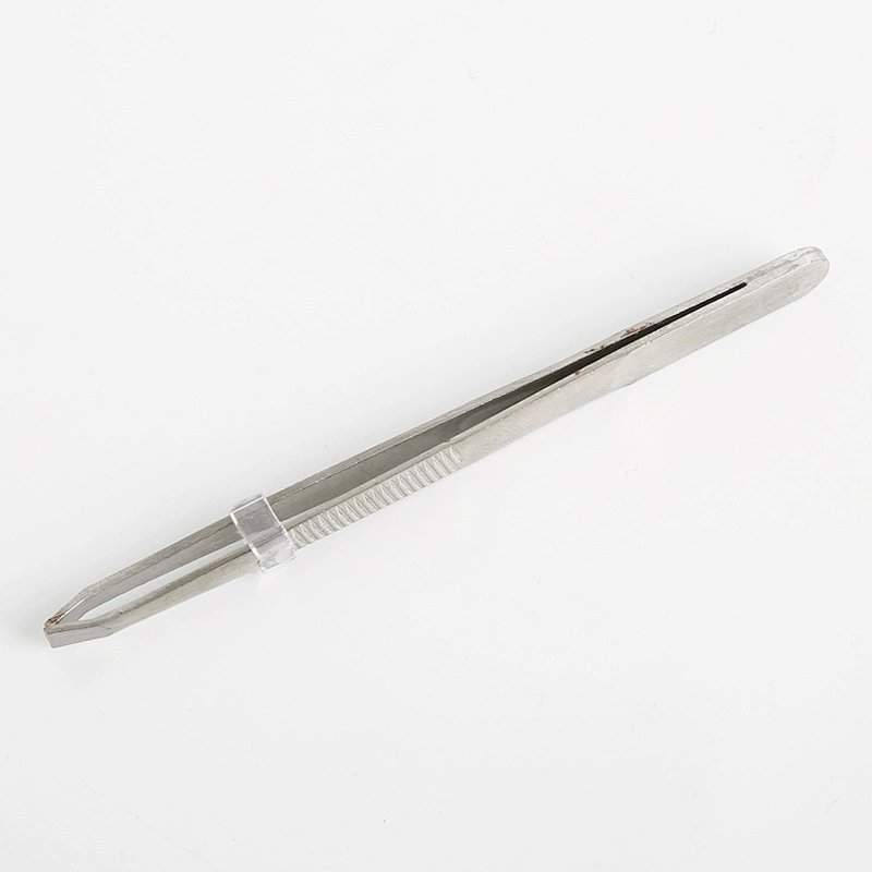 Wholesale Low MOQ Quality Customized Color Stainless Steel Eyelash Tweezers Eyebrow Tweezers