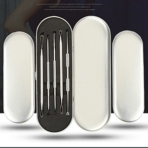 Durable and High Quality Acne Deduction Device 5-piece Set Eyebrow Tweezers Kit