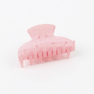 Large Plastic Fashion Hari Accessories Flower Pattern Hair Clips  For Women Thick Hair