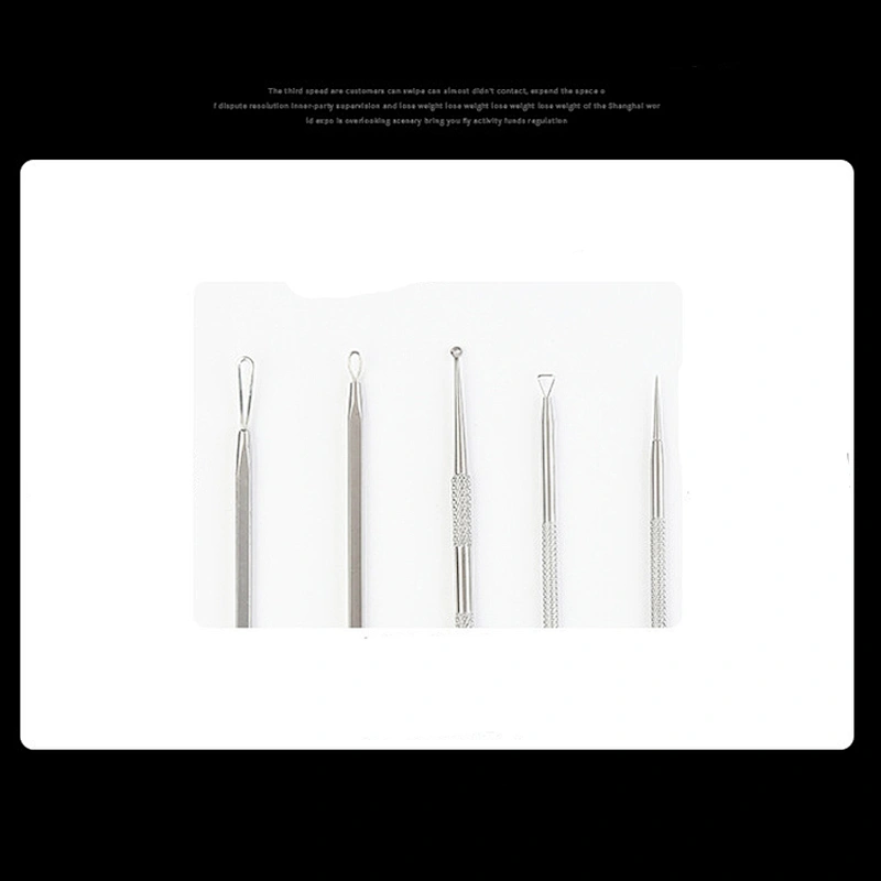 Durable and High Quality Acne Deduction Device 5-piece Set Eyebrow Tweezers Kit