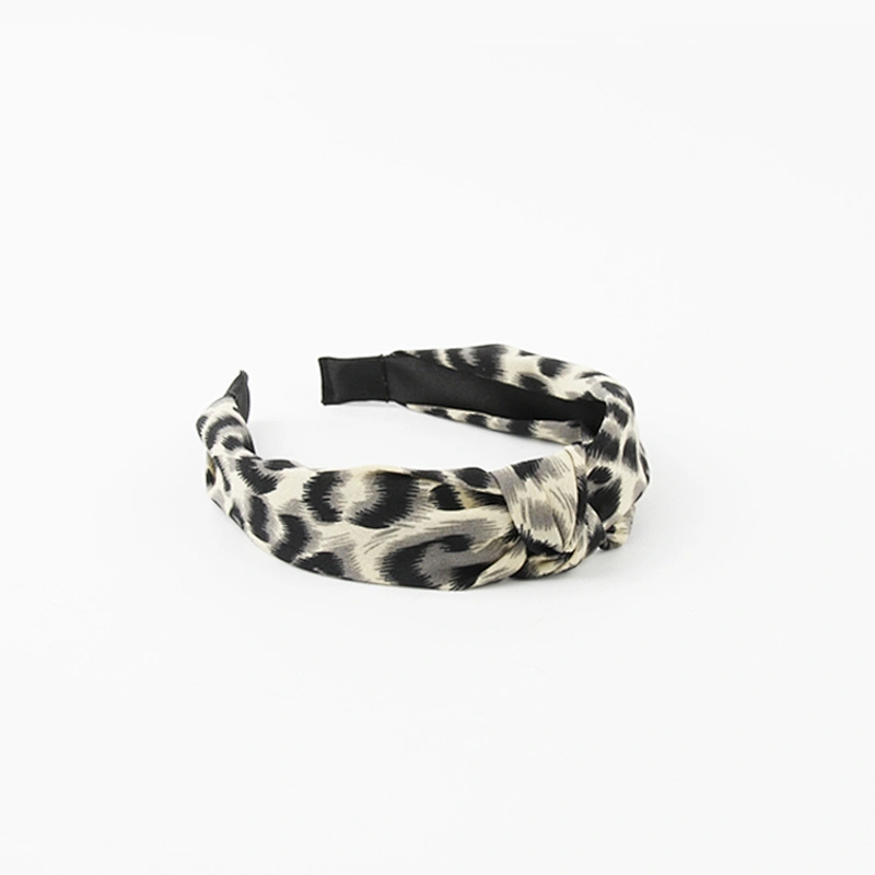 Wholesale custom headbands leopard print headband makeup hair band for women girls