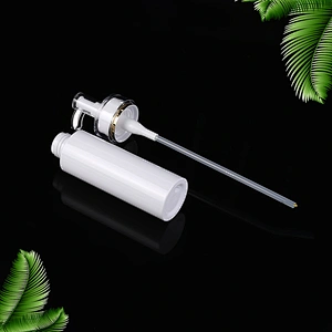 250ml flat shoulder shampoo lotion bottle packaging with bamboo pump