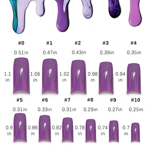 French False Acrylic Gel Nail