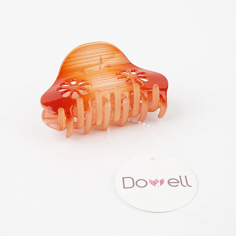 Large Plastic Fashion Hair Accessories Floret Hollow Design Blendoku Color Big Hair Claw Clips for Women and Girls
