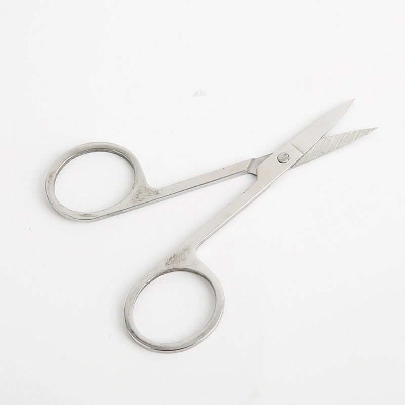 Small Custom Logo Stainless Steel Professional Beauty Care Tool Eyebrow Scissors Manicure Scissors