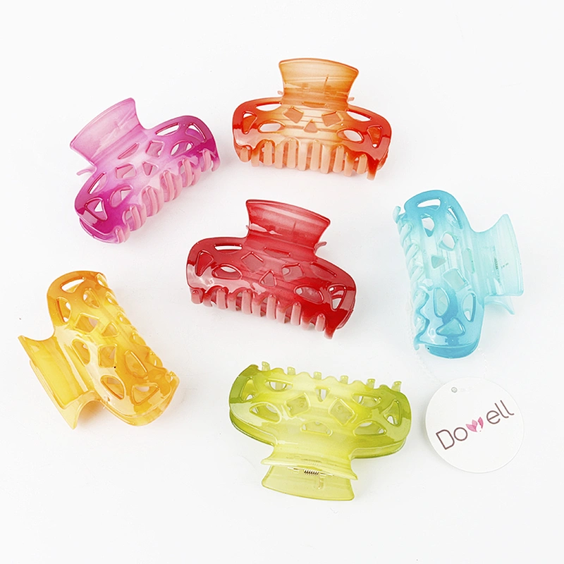 2021 New Fashion Customizable HaIr Claw Floret Hollow Design Blendoku Color Hair Clips Hair Claw