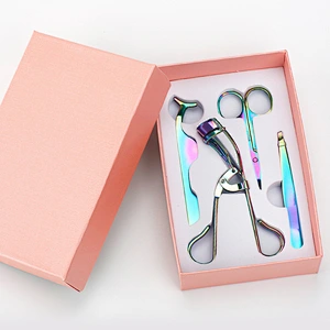 Guaranteed Quality Proper Price Eyelash Curler Aid 4-piece Set Gold Comb