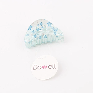 Flower Pattern Light Color Half-moon-shaped Big Hair Accessories For Women And Girls Hair Claw