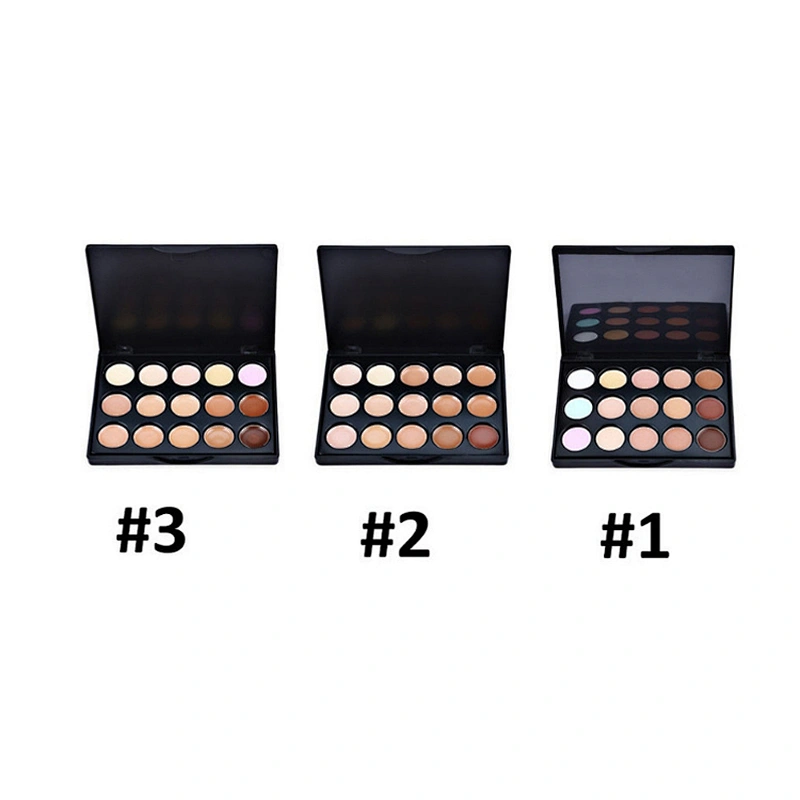 Wholesale Customized Eyebrow Concealer Palette Professional Makeup Waterproof 15 Color Concealer