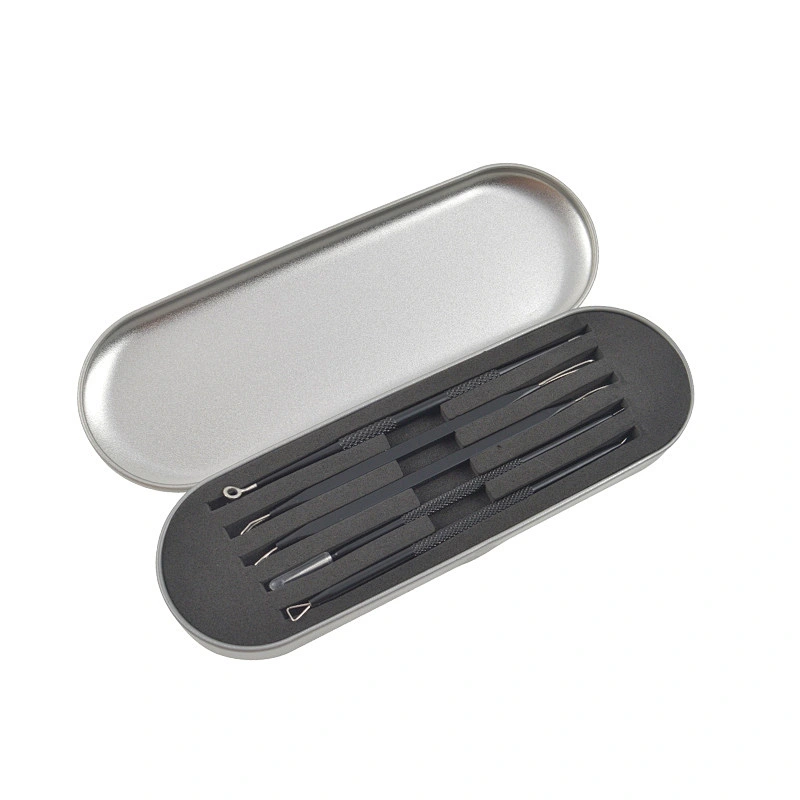 Durable and High Quality Acne Deduction Device 5-piece Set Eyebrow Tweezers Kit