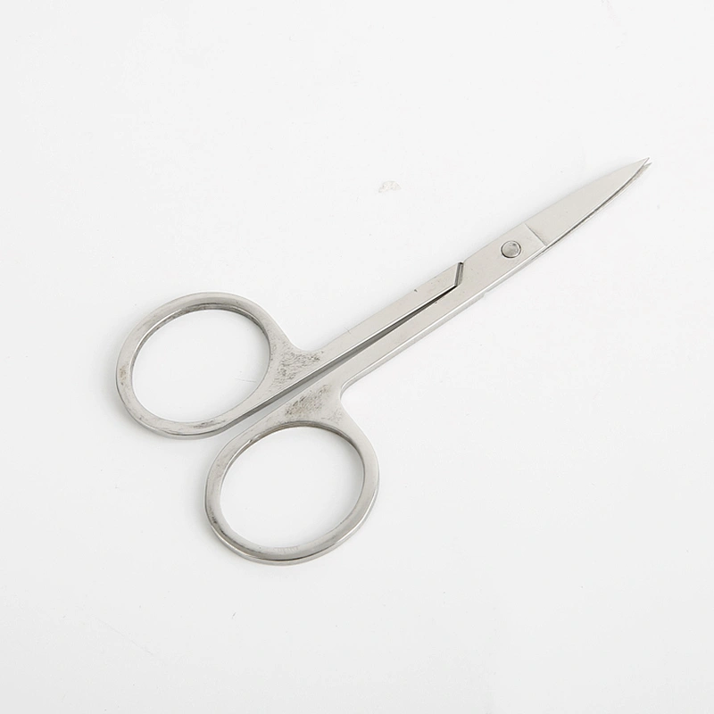 Small Custom Logo Stainless Steel Professional Beauty Care Tool Eyebrow Scissors Manicure Scissors